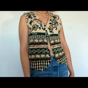 knit marie y. vest